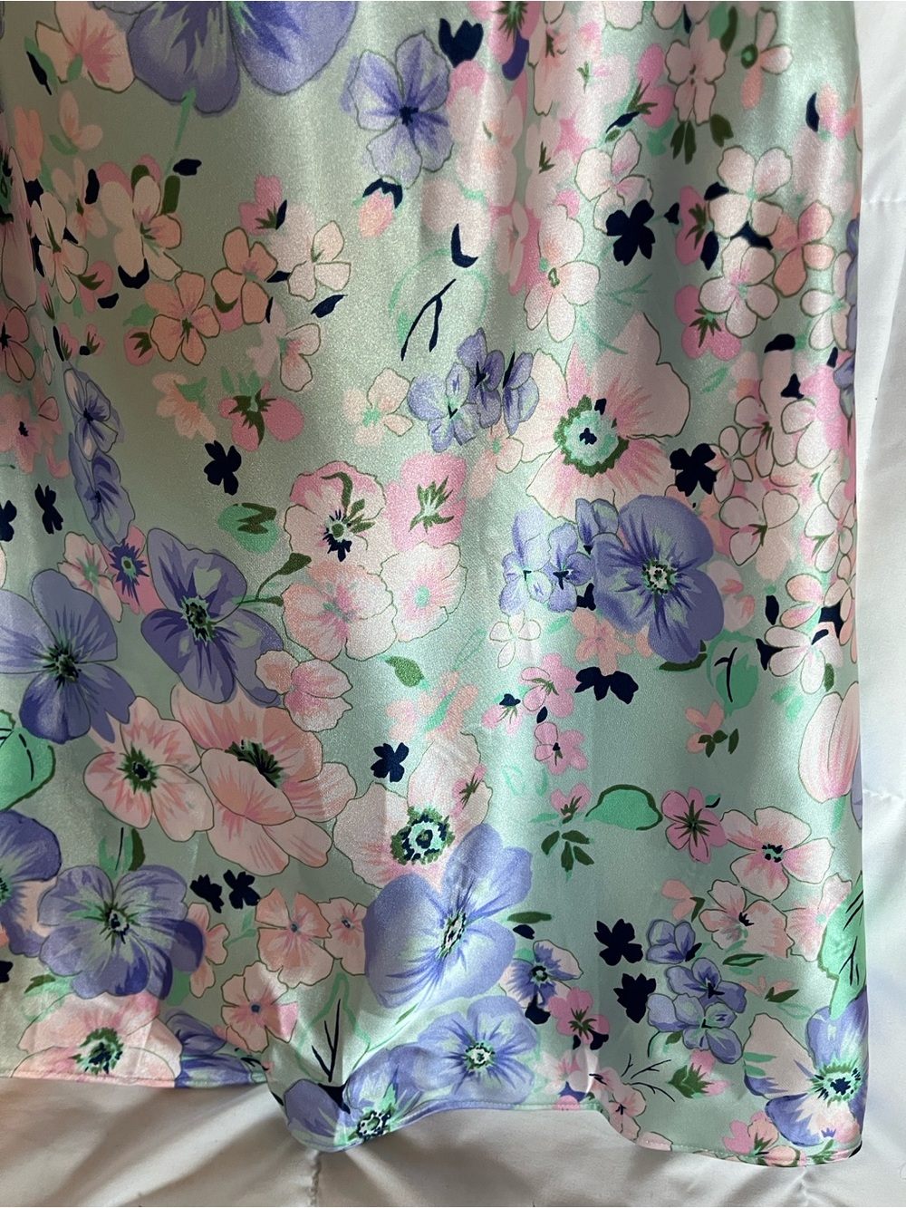 Vintage Jones. New York Slip Dress Nightwear Pastel Florals Medium - Picture 8 of 12